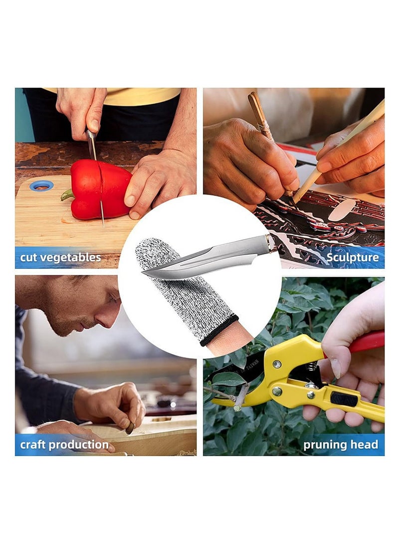 2 PCS Finger Cots Finger Cut Resistant Finger Protectors For Kitchen, Work, Sculpture, Anti-Slip - Image 4