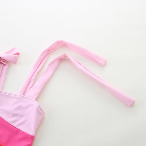 Bibimom Baby Swimsuit Girl Pink Red Cute Infant One-Piece Bathing Suit 3-6M Summer - Image 4