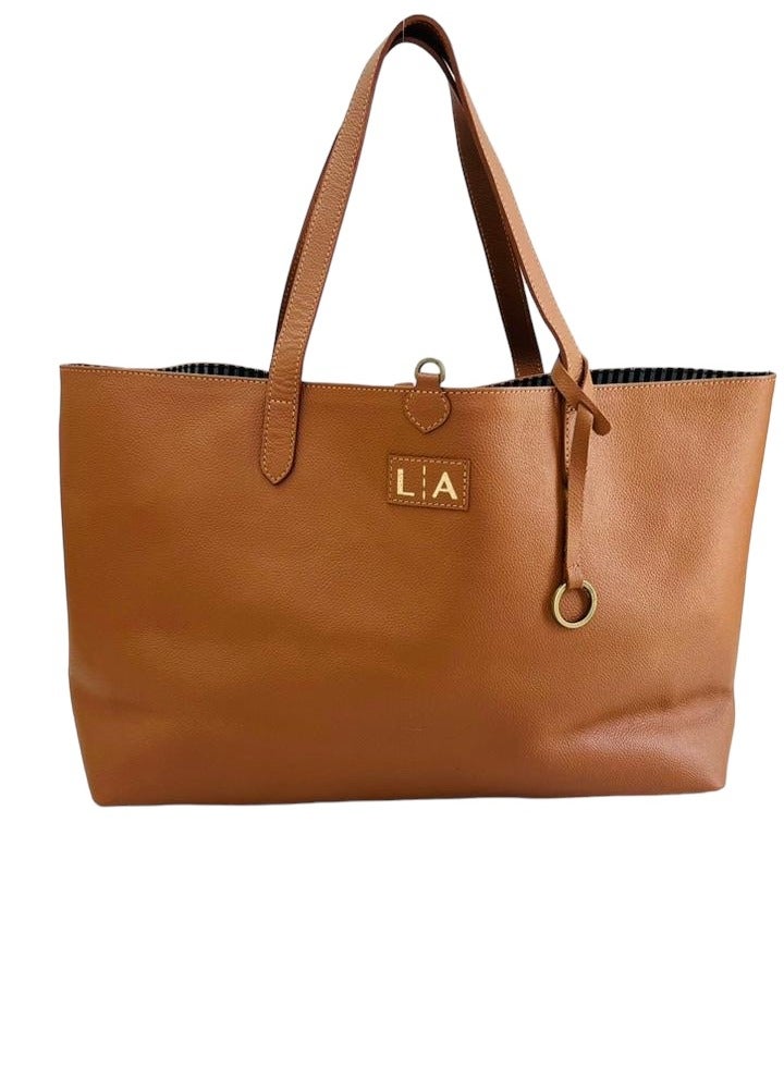 L A L A Genuine Leather Tote Bag  - Image 1