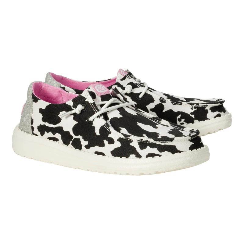HEYDUDE Wendy Cowgirl Sparkle Black/White Size 7, Womenâ€™s Shoes, Womenâ€™s Slip-on Loafers, Comfortable & Light-Weight - Image 2