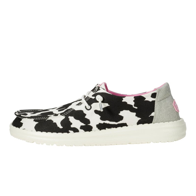 HEYDUDE Wendy Cowgirl Sparkle Black/White Size 7, Womenâ€™s Shoes, Womenâ€™s Slip-on Loafers, Comfortable & Light-Weight - Image 1