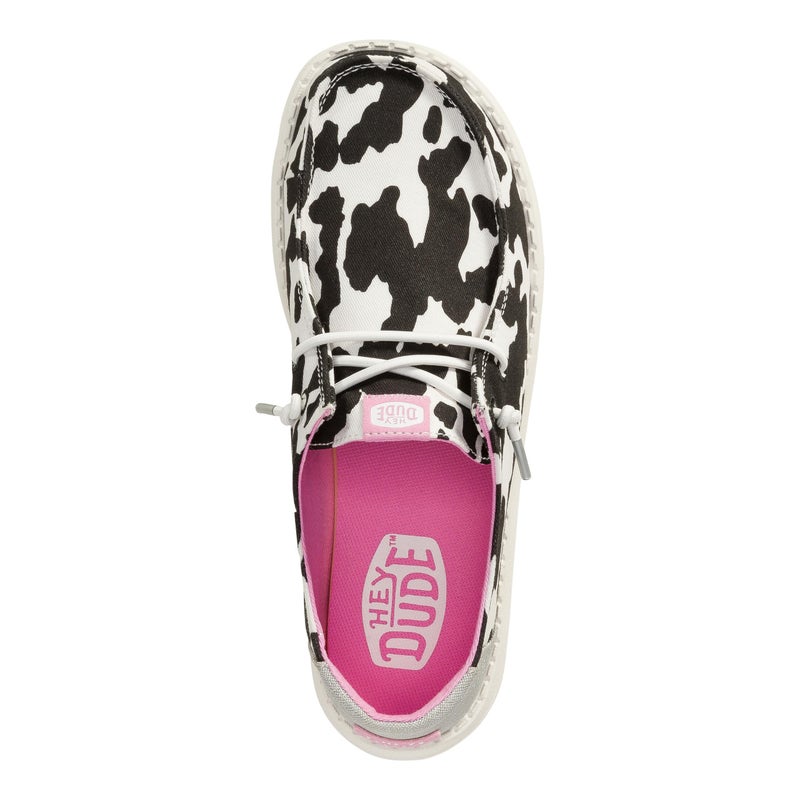 HEYDUDE Wendy Cowgirl Sparkle Black/White Size 7, Womenâ€™s Shoes, Womenâ€™s Slip-on Loafers, Comfortable & Light-Weight - Image 3