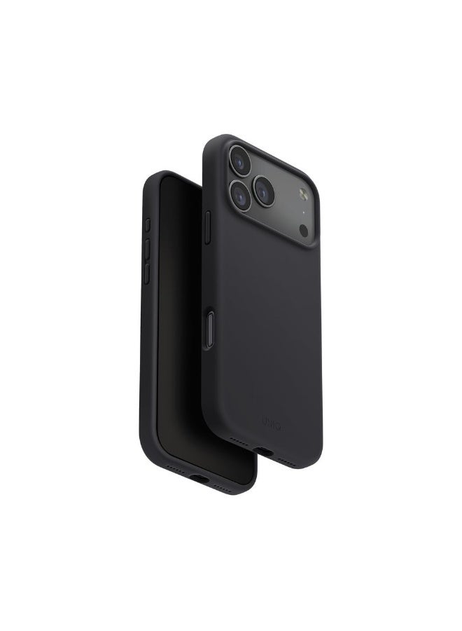 UNIQ iPhone 17 Protective Phone Cover (Charcoal Grey) | Slim & Lightweight | Shockproof Protection | Matte Finish | iPhone 17 Pro Max Charcoal Grey