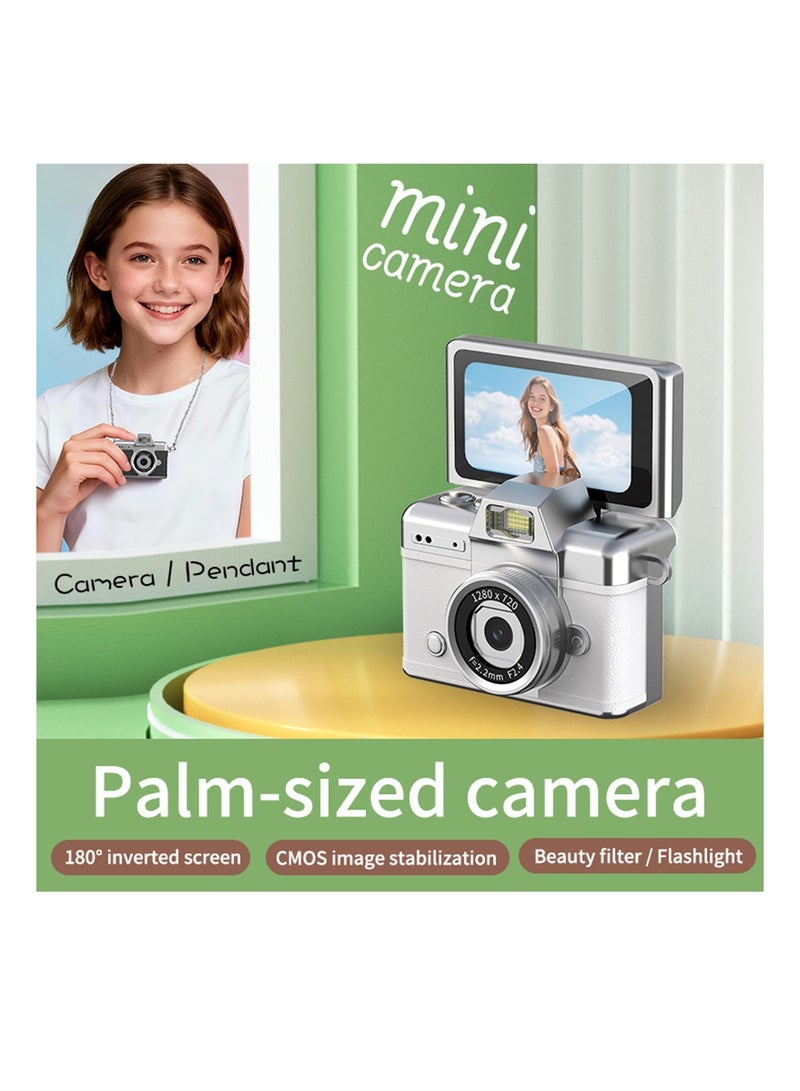 كاميرا ألعاب للأطفال، كاميرا تصوير للأطفال، كاميرا بشاشة قابلة للطي تعمل بالإبهام، كاميرا صغيرة لتصوير الفيديو، أفضل هدية لعيد الميلاد وأعياد الميلاد والمهرجانات للأطفال، كاميرا رقمية محمولة لتسجيل الأنشطة الرياضية للأطفال مع حزام للرقبة، مناسبة للبنات والأولاد من سن 3 إلى 18 عامًا. - Image 1
