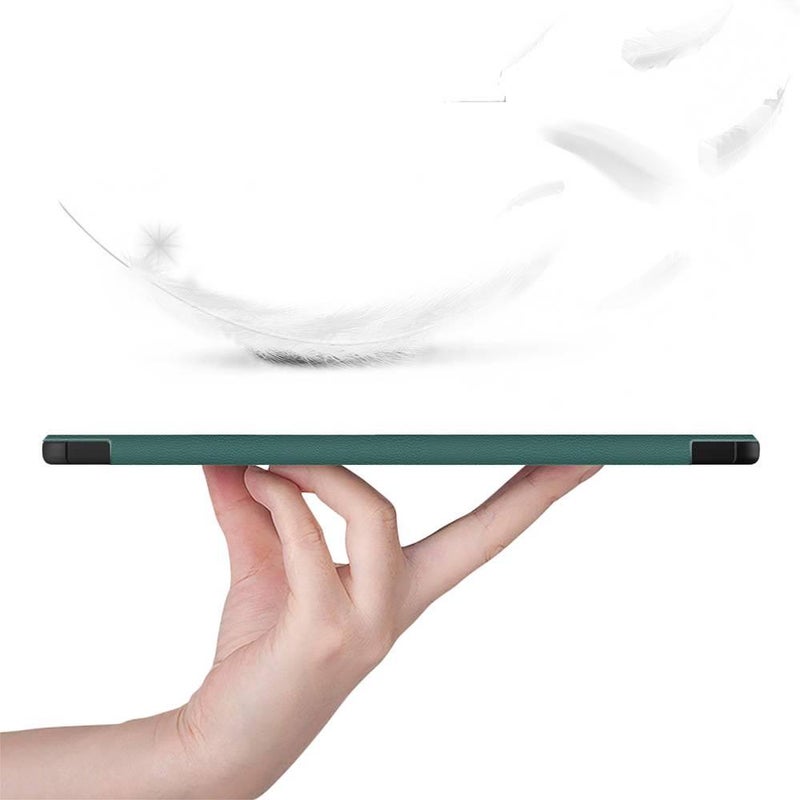 DGG حافظة سامسونج تاب قابلة للطي متوافقة مع Samsung Galaxy Tab S9 FE / Samsung Galaxy Tab S9 باللون أسود مع غطاء حماية ووظيفة حامل وحمل يومي للتابلت بوظيفة حامل باللون الأسود Samsung. - Image 3