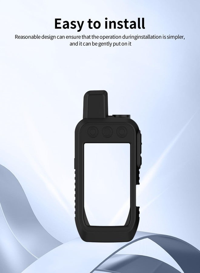 WUNIAK Case for Garmin Alpha 200i/Alpha 300i Dog Tracking, WUNIAK Soft Silicone Protective Portable Scratch Shock Resistant Shell Case with Screen Protector for Garmin Alpha 200i/Alpha 300i，Black - Image 5