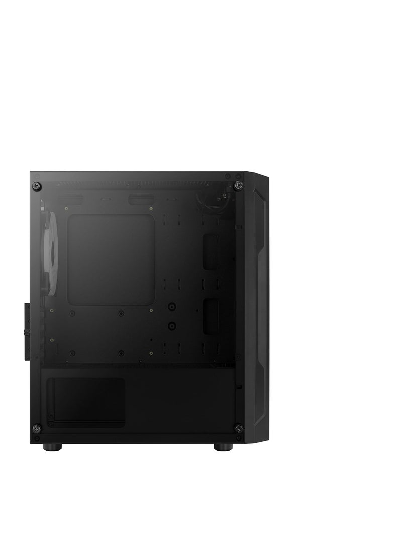 AirCool - Aerocool Trinity Mini G-BK-v3 Tower Case - Black - Image 1
