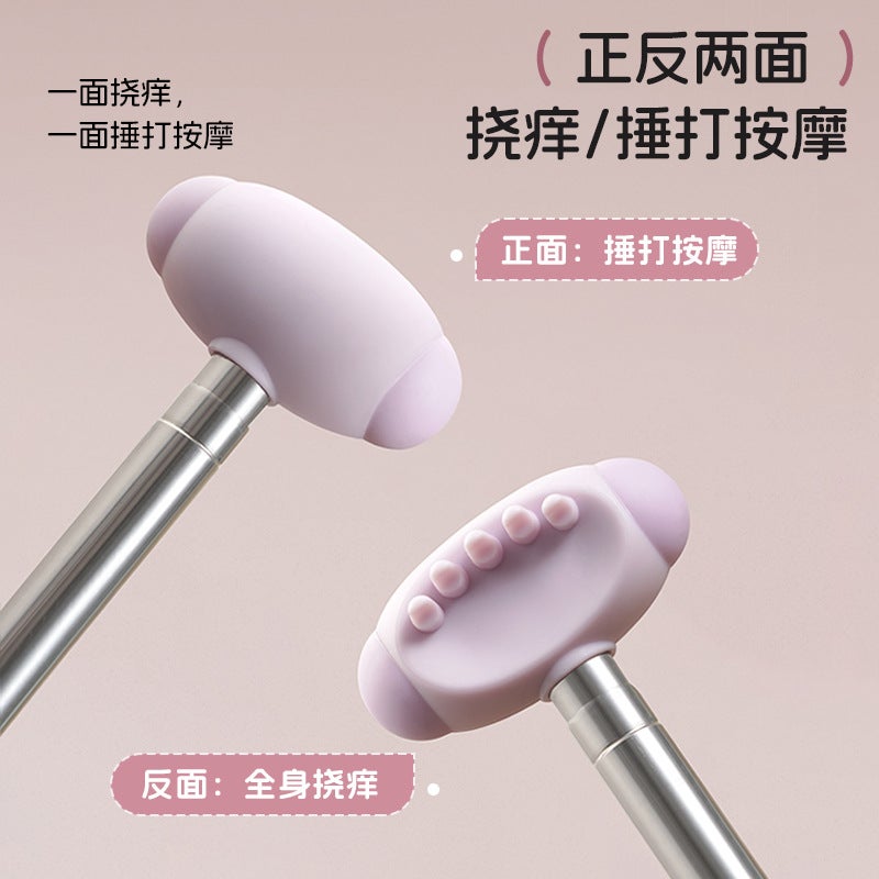 Dual-Sided Retractable Back Scratcher with Hanging Hook, Multifunctional Itch Relief and Tapping - Image 5