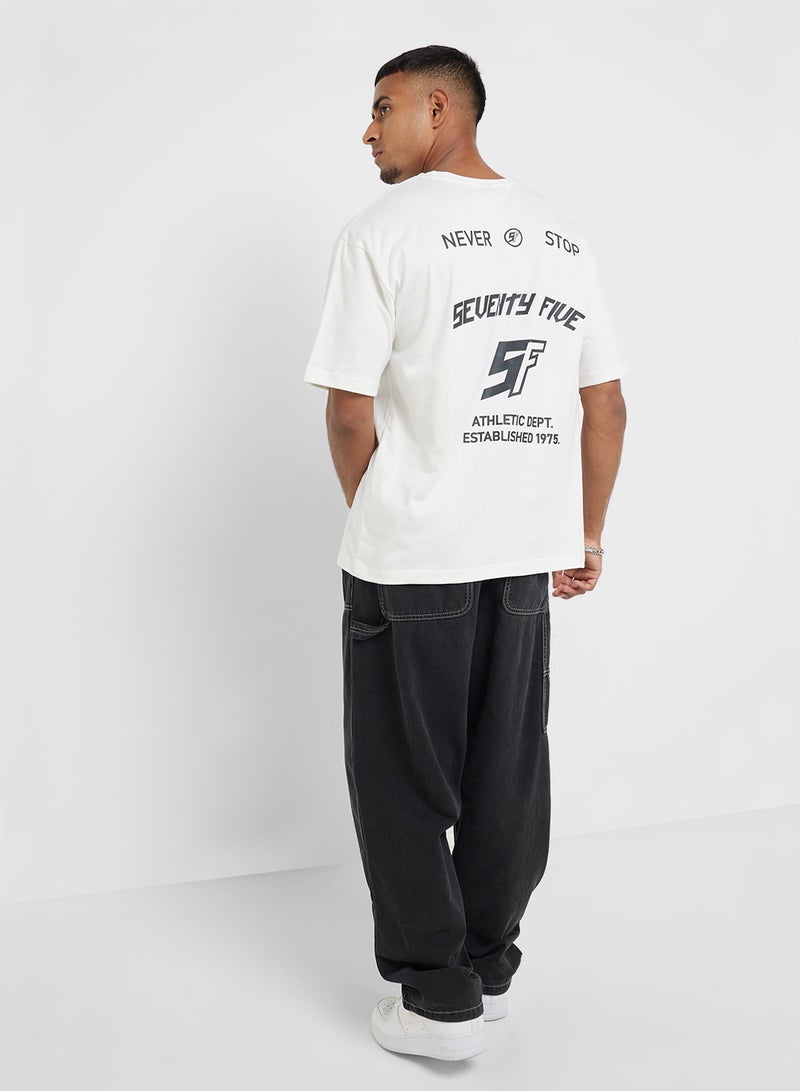 سفنتي فايف تيشيرت أوفر سايز برسومات - Image 4