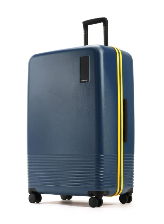 Mokobara MOKOBARA The Check-in Large Luggage Hardsided 8 Hinomoto Wheels Large Trolley for Long Travels (Blue)