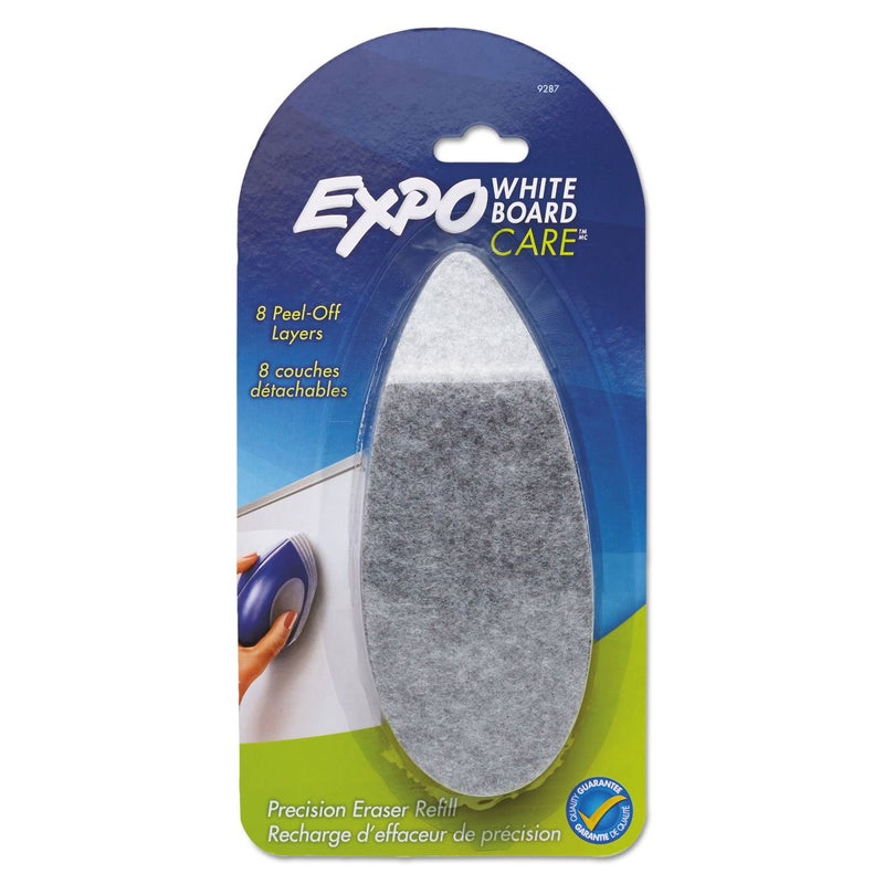EXPO Precision-Point Whiteboard Eraser Pad Refills, 8 Peel-Off Layers, Replaceable - for Office, School, Classroom, Teachers - Image 1
