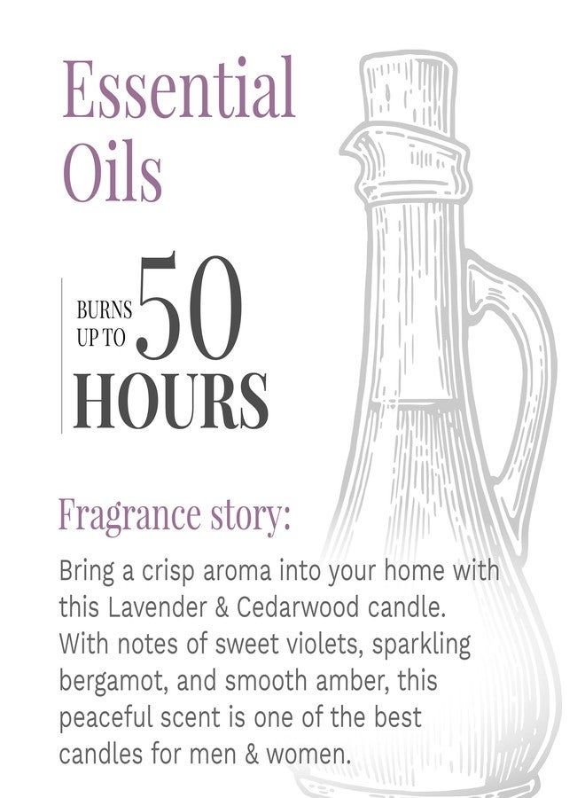 CANDLE-LITE Candlelite Essential Elements 9-Ounce Boxed Jar Candle with Soy Wax, Lavender and Cedarwood - Image 3