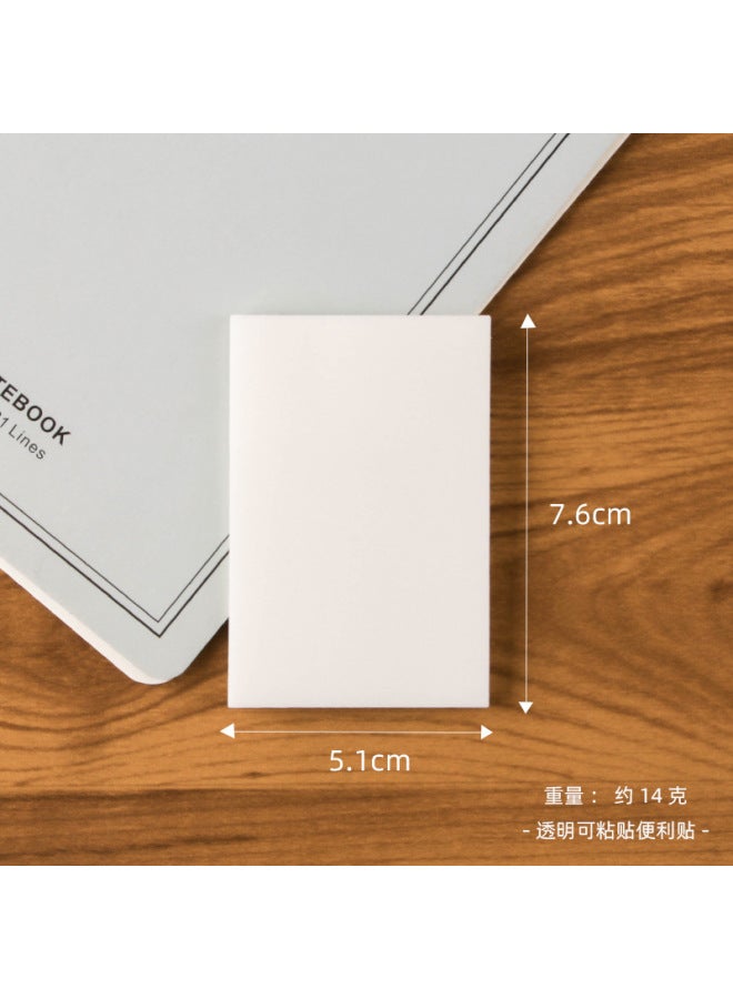 HELPS Pet Transparent Post-it Notes Student Marker Key Paste Style Note Book Creative Message Note Note Sticker - Image 1