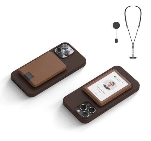 SleekStrip DuoFlip Flippable Magnetic ID Card Holder Leather Phone Wallet for MagSafe with Lanyard - Image 1