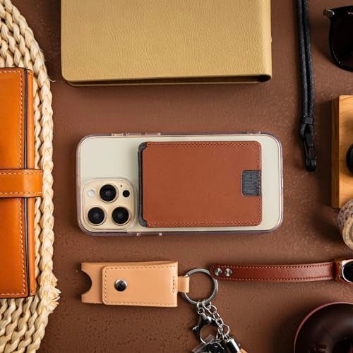 SleekStrip DuoFlip Flippable Magnetic ID Card Holder Leather Phone Wallet for MagSafe with Lanyard - Image 4