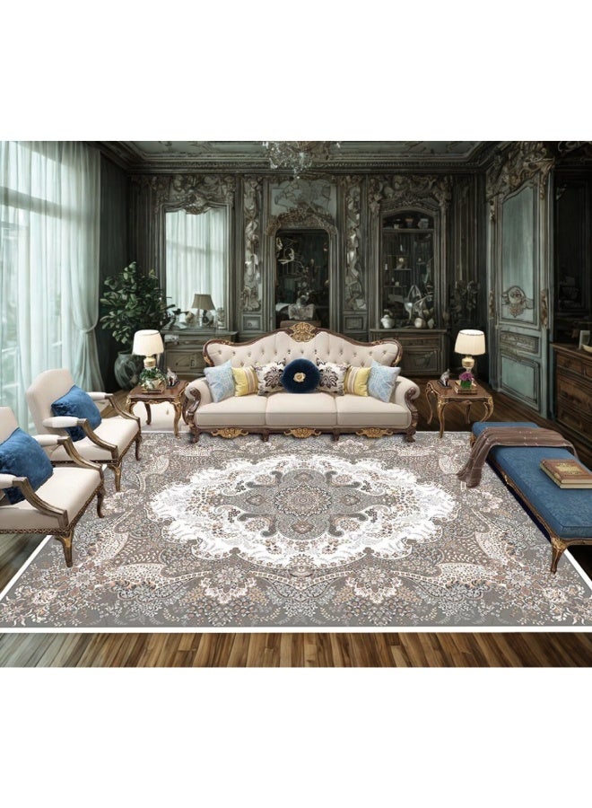 SMART HOME Ceramic carpets, excellent velvet rug, padded and soft to the touch, with beautiful 3D patterns made of high-quality materials, nano seating mattress, size 3X4 meters - Image 2