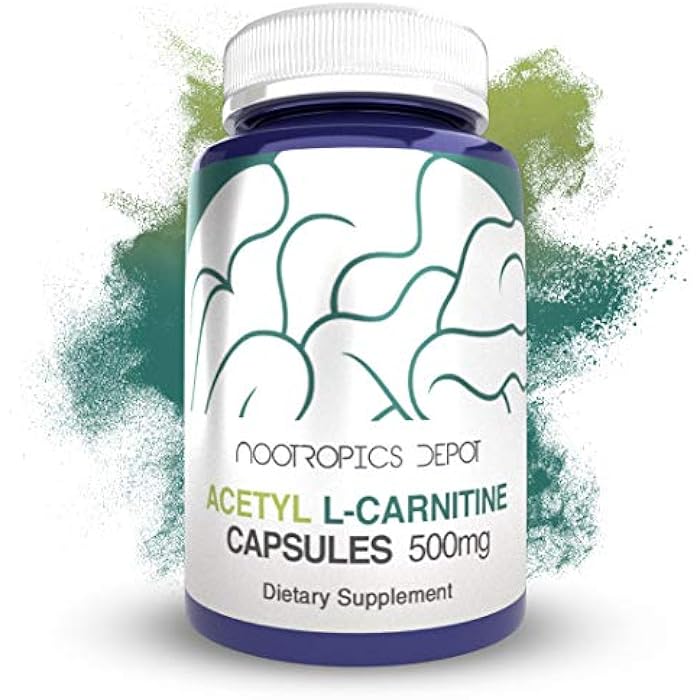 Nootropics Depot Acetyl L-Carnitine Capsules | 500mg | 90 Count | HCL Form | Energy Supplement | Supports Mitochondrial Function | ALCAR HCL - Image 1