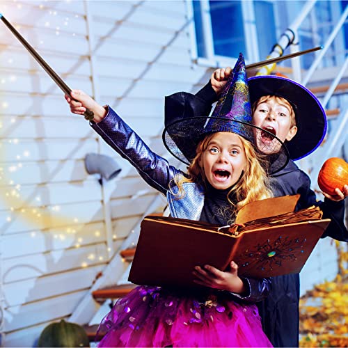 MIAHART 10 Pcs Magic Light up Wands Illuminating Wizard Wands Sound Toy Witch Wands for Halloween Cosplay Masquerade Party Costume Accessory - Image 5