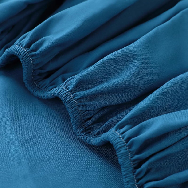 Homestic Single Bed Mattress ProtectorBed Protecter with Elastic 120x200 CM (Blue) - Image 5