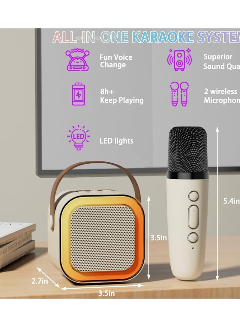 Kids Karaoke Microphone Machine Wireless Mini Portable Bluetooth Speaker Music Toys Fun Birthday Gifts for Girls, Boys & Toddlers for Singing Birthday - Image 4