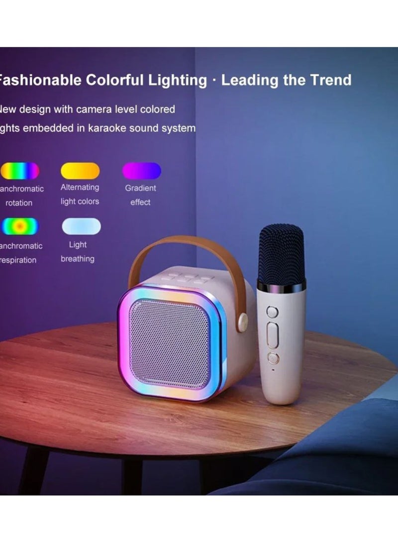 Kids Karaoke Microphone Machine Wireless Mini Portable Bluetooth Speaker Music Toys Fun Birthday Gifts for Girls, Boys & Toddlers for Singing Birthday - Image 1