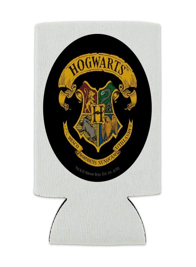 GRAPHICS & MORE Harry Potter Ilustrated Hogwart's Crest Can Cooler - Drink Sleeve Hugger Collapsible Insulator - Beverage Insulated Holder - Image 2