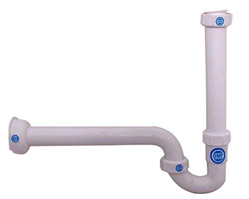 Omplast Inc Polymer P Trap Deluxe for Wash Basin and Kitchen Sink (PVC) - Image 1