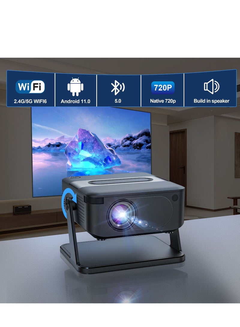 Projector M20 - Portable Mini High-Definition Short-Focus Projector with Wireless WiFi6 and Compatible with Mobile Devices for Screen Sharing  - Image 1