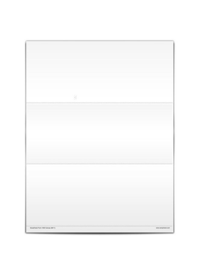 VersaCheck Secure Checks 250 Blank Business Voucher Checks White Canvas 250 Sheets Form 1000 Check On Top  - Image 2