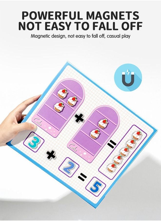 GROIC - Learning Kit Preschool Magnetic Busy Book, 2-in-1 Number Decomposition Teaching AIDS, Mathematics Addition and Subtraction Teaching Tools Fine Motor Skills Learning Book Toy - Image 1