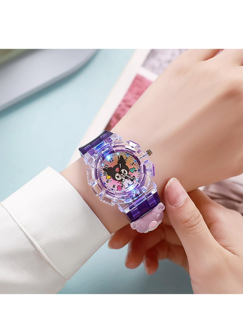 Haoyou 2 Pcs Kids Watches,3D Lovely Cartoon Digital Sport Watch Silicone Wristwatches Best Gift for 3-11 Year Old Girls Boys,Time Teaching Easy to Read Time Clearly at Night - Image 2