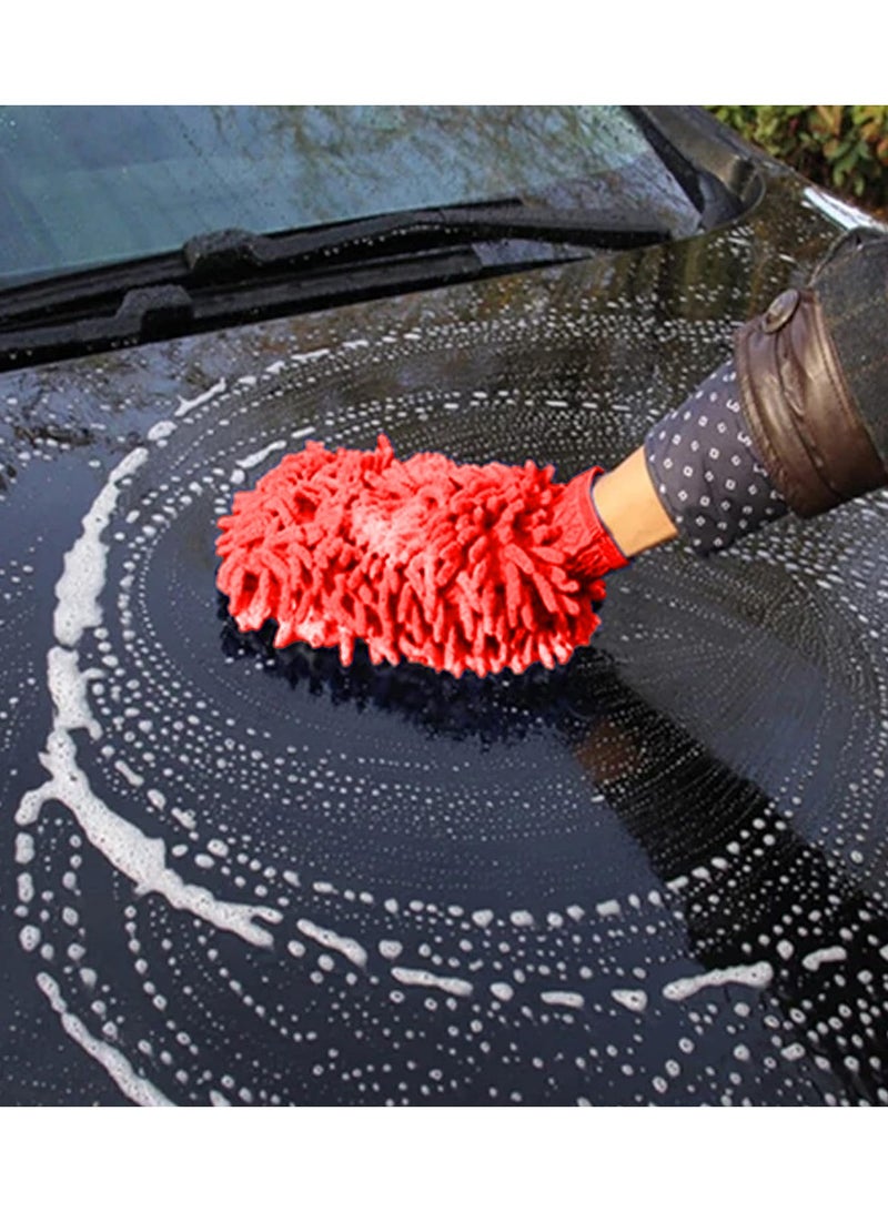 3 اكس ار قفاز تنظيف من الألياف الدقيقة 3XR للسيارة والمنزل قفاز غسيل ناعم متعدد الأغراض، قطعة واحدة - Image 4