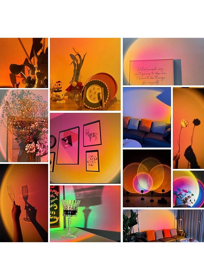 Lemon Sunset Lamp Projection, 16 Colors Sunset Light, Color Changing Lamp with Remote, Atmosphere Night Light Floor Lamp for Photography Party Home Decor  - Image 5