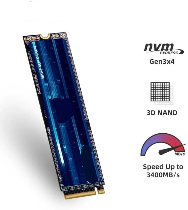 متوافق مع أقراص التخزين NVMe من نوع M.2 PCIe 3.0، وحدة تخزين داخلية متعددة السعات للأجهزة المحمولة والمكتبية (256GB) - Image 1