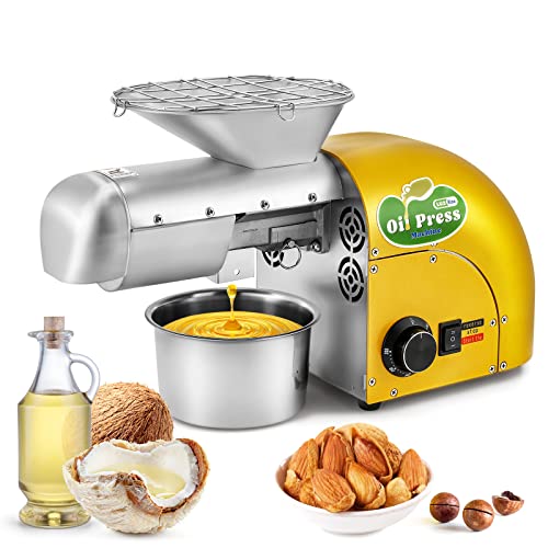 Luzrise 1800W Oil Press Machine Nut Seeds Oil Extractor Cold& Hot Press Machine (Temperature Control 122℉-572℉, Extended Rod, 13-19LBS/H, Lower Noise, For Coconut, Cocoa Beans, Avocado, Amaranth Seed) - Image 1