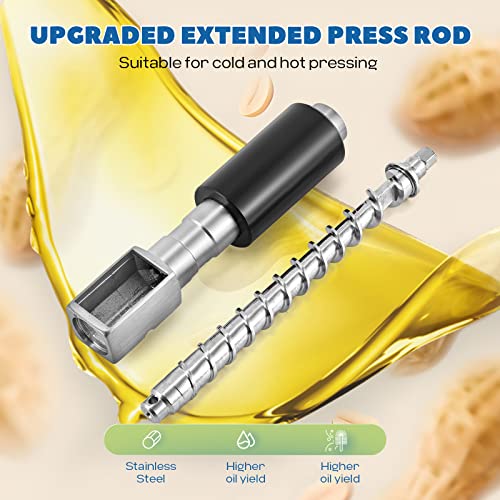 Luzrise 1800W Oil Press Machine Nut Seeds Oil Extractor Cold& Hot Press Machine (Temperature Control 122℉-572℉, Extended Rod, 13-19LBS/H, Lower Noise, For Coconut, Cocoa Beans, Avocado, Amaranth Seed) - Image 5