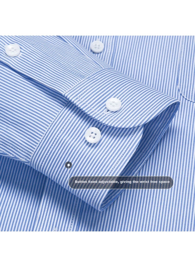 Shanshan Men's Long-sleeve Plaid Shirt, Autumn And Winter Fleece-lined Thickened Shirt, Men's Business Casual Dad Wear - Image 3