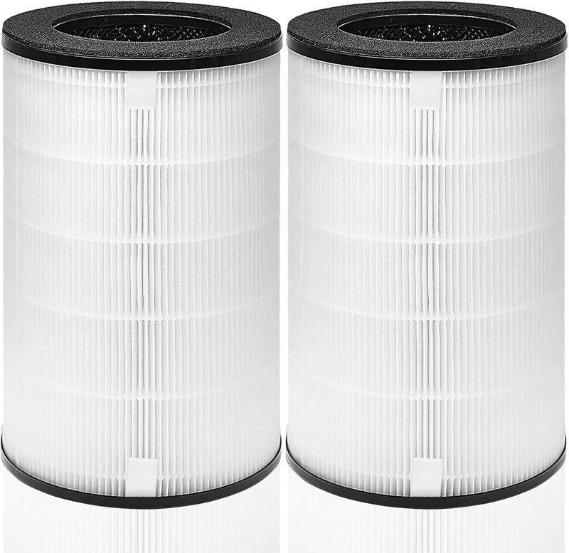 HSIAMEN مرشح AP-PET35FL AP-T30 متوافق مع مرشح استبدال جهاز تنقية الهواء HoMedics AP-T30 AP-T30WT AP-PET35-WT AP-PET35، رقم القطعة AP-T30FL AP-PET35FL مرشح HEPA الحقيقي، عبوة مزدوجة - Image 1
