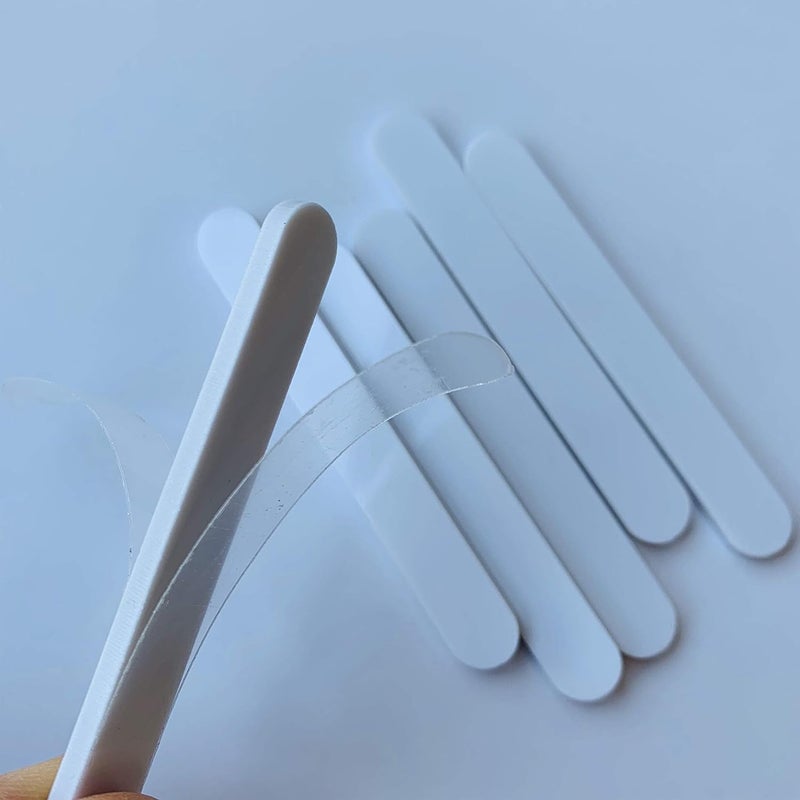 CHENRUI 50 Pcs Mini Acrylic Cakesicle Popsicle Sticks for Ice Creamsicle Candy Apple (White) - Image 4