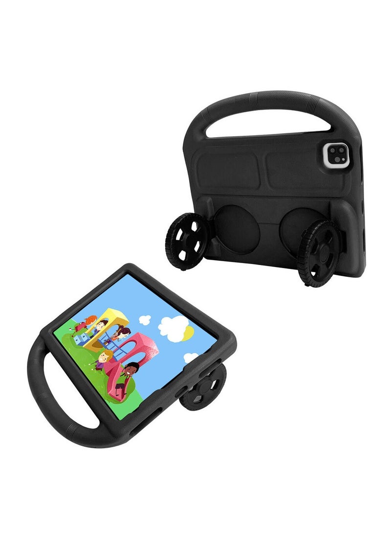 Generic Ipad Air 9.7 Shockproof EVA Foam Case Cover With Wheel Stand For Apple iPad 9.7 inch (6th Gen / 5th Gen) iPad Air 2/ iPad 5/6 Black  - Image 3