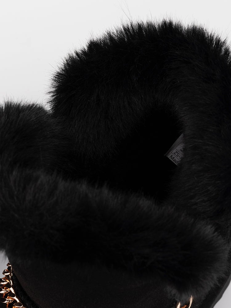 بالابالا حذاء شتوي طويل بسلسلة للبنات - Image 5