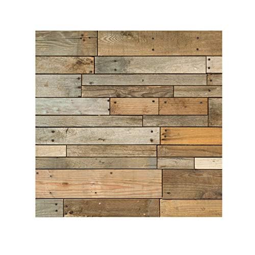 ACUDUDOMA 10Sheet Peel and Stick Marble Tiles 12x12 Thicker Design Self Adhesive Stick On Backsplash for Kitchen Bathroom Color Wood - Image 3