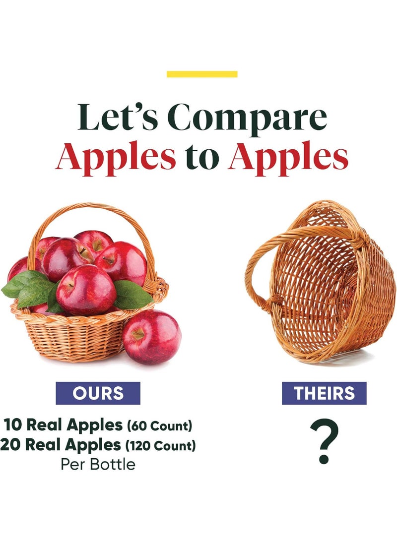 ENZYMEDICA Apple Cider Vinegar Healthy Weight and Digestive Support 60 Count - Image 3