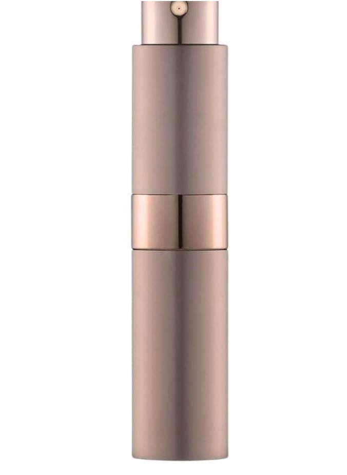 Generic 10ml Luxury Mini Refillable Perfume Bottle - Travel Size Perfume Atomizer Sprayer, Empty Round Pump Cosmetic Container (Brown)  - Image 1