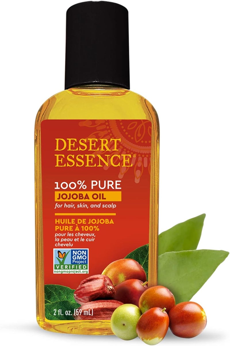 Desert Essence 100% Pure Jojoba Oil for Hair, Skin, and Scalp - 2 fl oz - Image 2