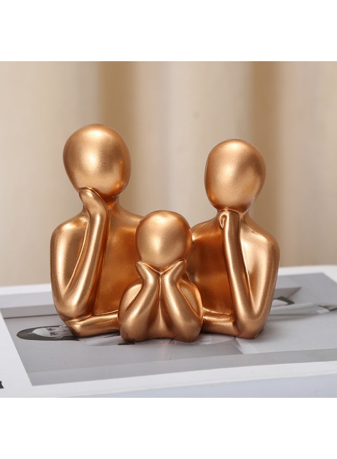 Golden Figure Ornaments Simple Small Ornaments Home Accessories Desktop Decoration Ornaments - Image 1
