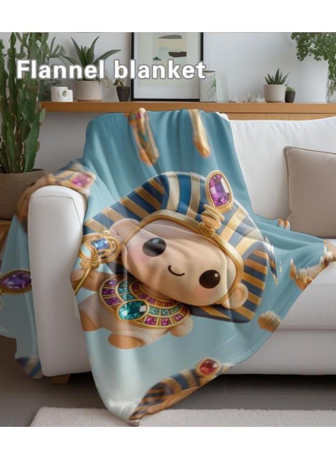 general Baby and children's cartoon flannel thin blanket (warm and comfortable, suitable for sleep, game use) 70cm*100cm - Image 4