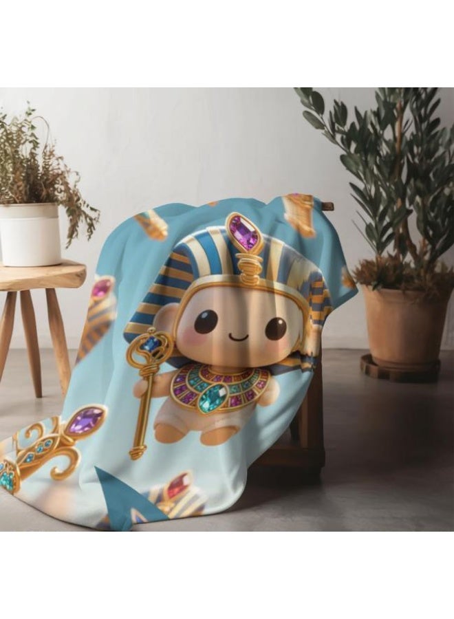 general Baby and children's cartoon flannel thin blanket (warm and comfortable, suitable for sleep, game use) 70cm*100cm - Image 3