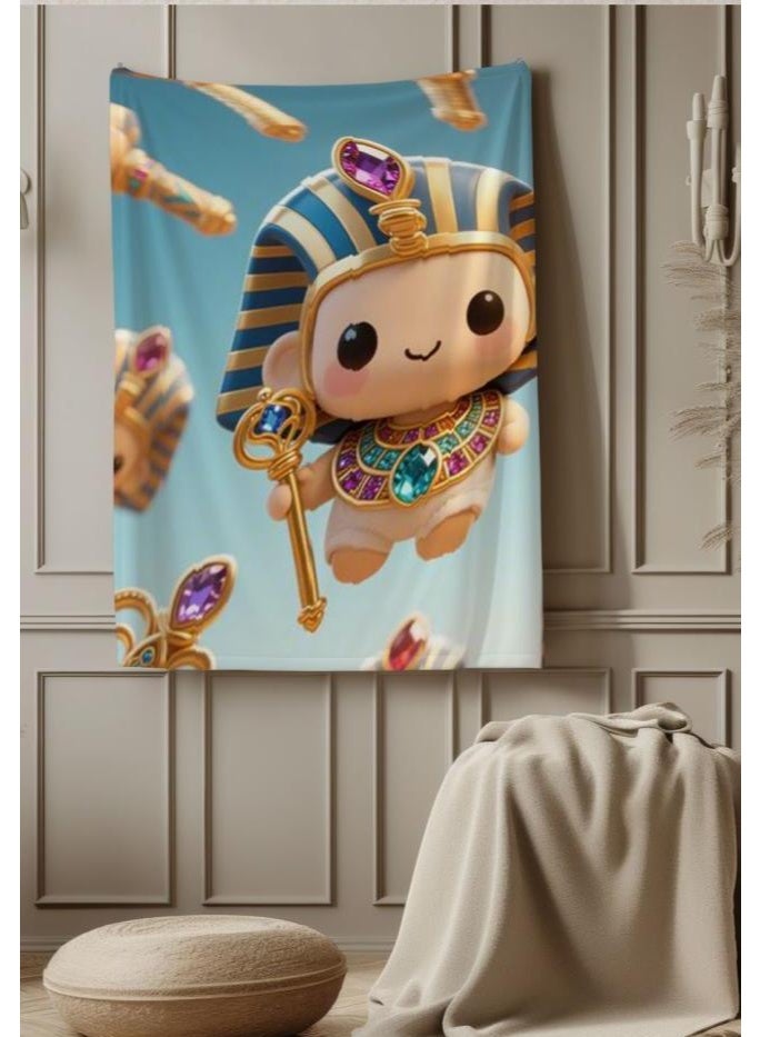 general Baby and children's cartoon flannel thin blanket (warm and comfortable, suitable for sleep, game use) 70cm*100cm - Image 2