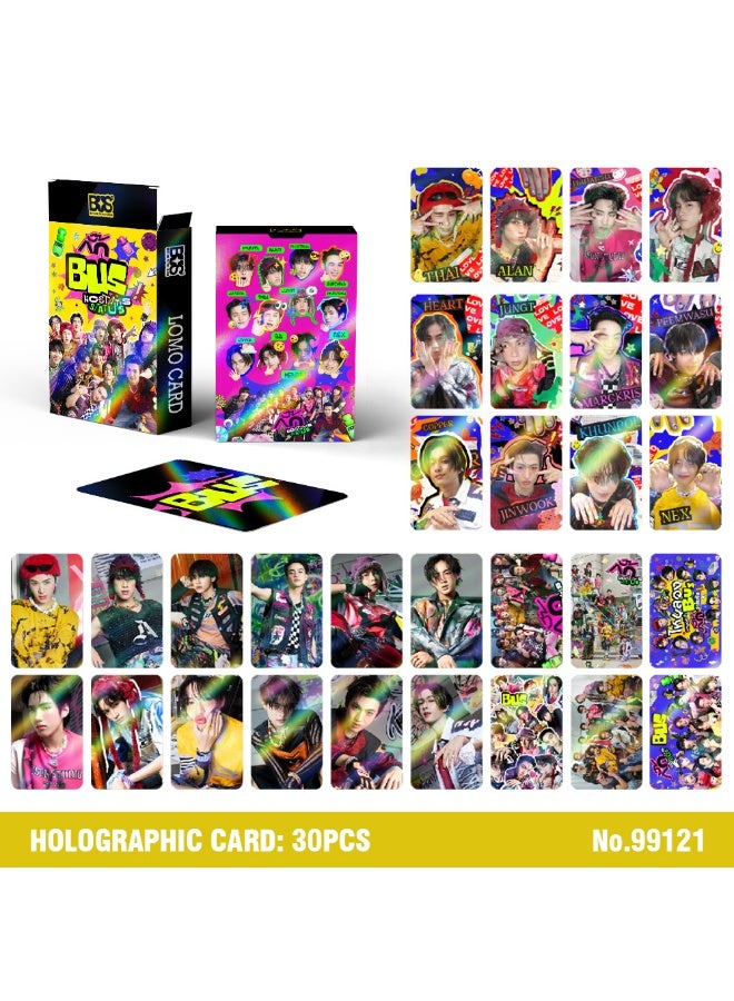 NIBEMINENT 30 Pcs Tpop BUS Lomo Cards Card For Fans Collection Gifts - Image 1